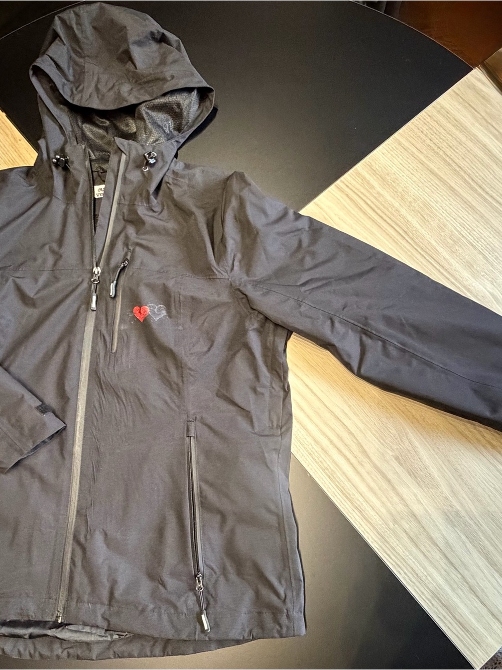 Outdoor Ventures Women’s Raincoat Size L Black